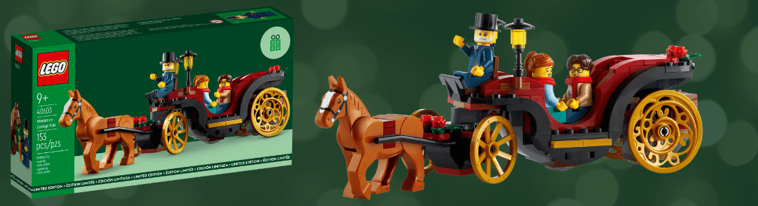 lego 40603 wintertime carriage ride