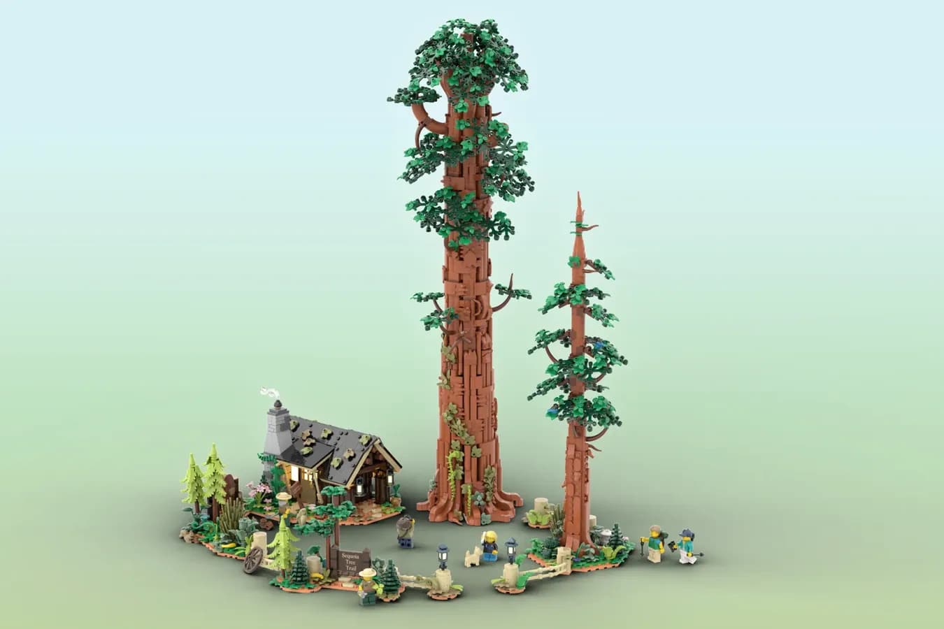 lego ideas sequoia tree trail