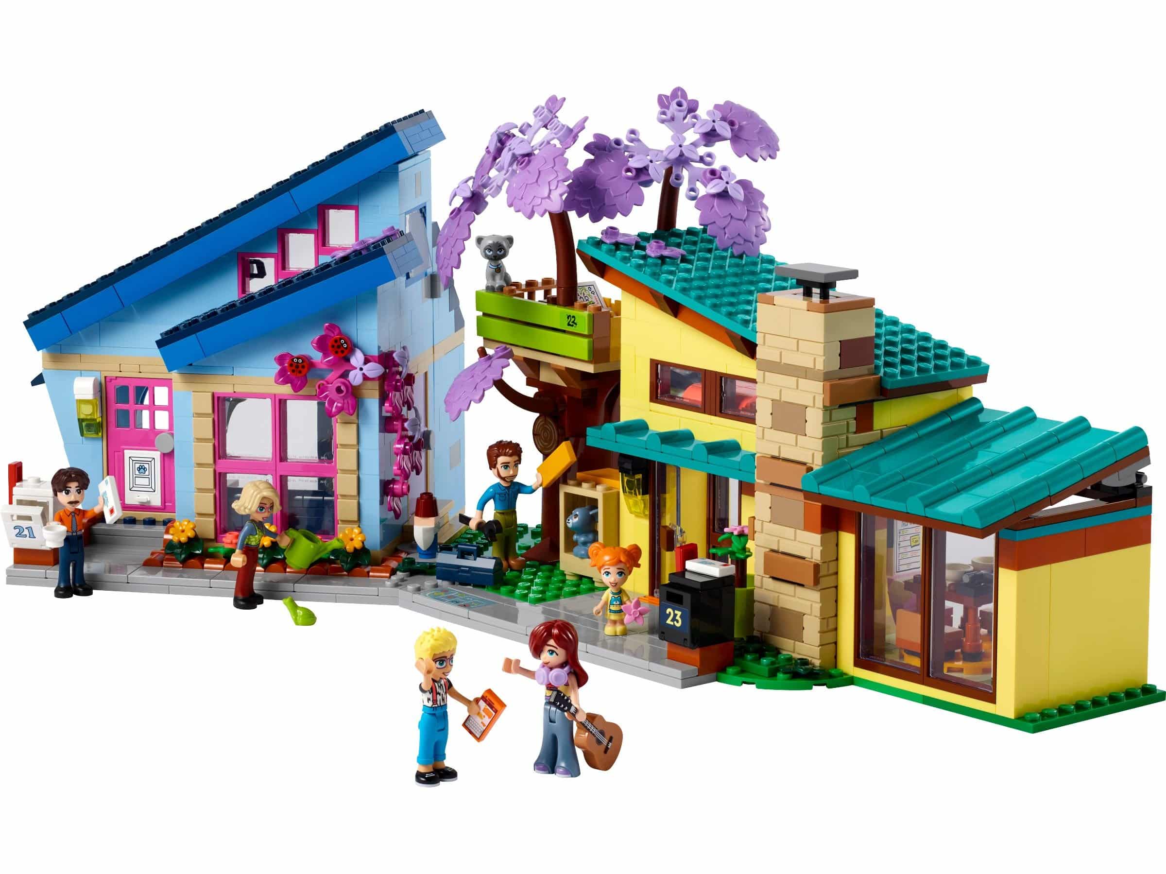 lego friends 42620 olly and paisleys family houses 3