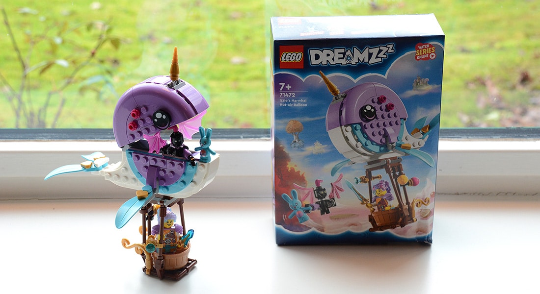 [Review] LEGO DreamZzz 71472 Izzie’s Narwhal Hot-Air Balloon – opgeblazen walvis zorgt voor een kleurexplosie