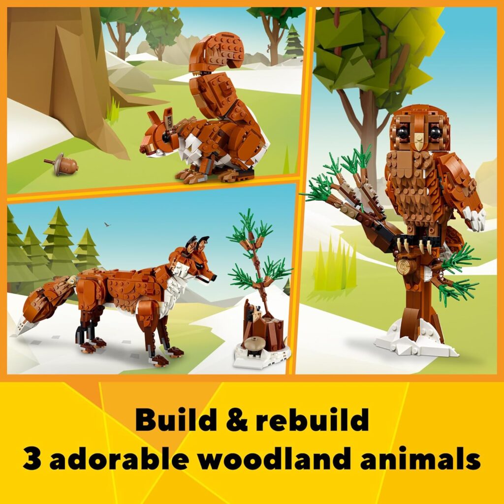 lego creator 31154 forest animals red fox (5)