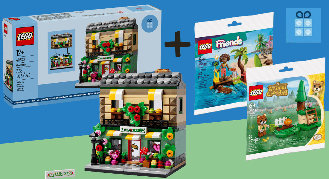 Gratis LEGO 40680 Flower Store, Beach Cleanup en Maple’s Pumpkin Garden nu verkrijgbaar