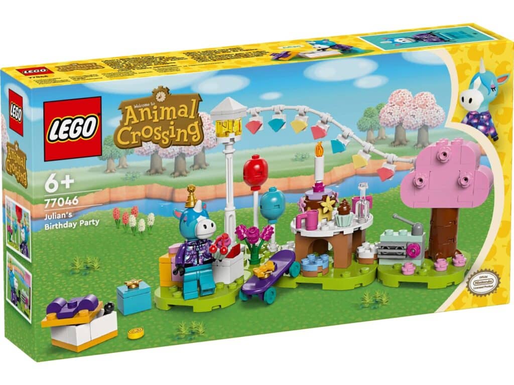 lego animal crossing 77046 julian’s birthday party