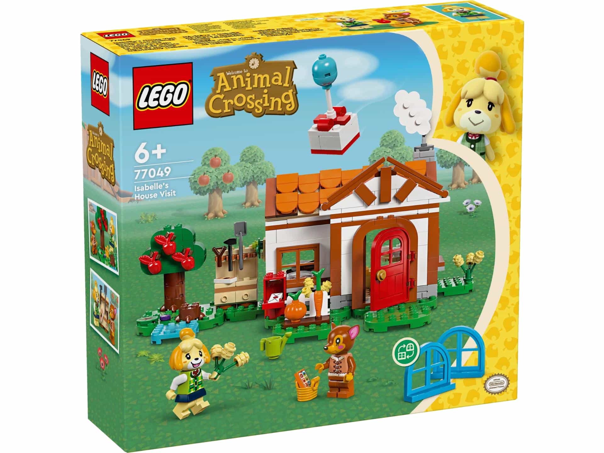 lego animal crossing 77049 isabelle’s house visit