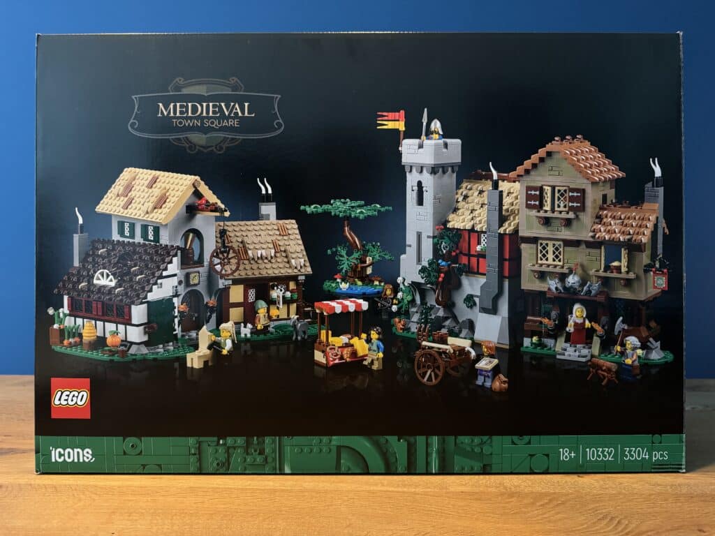 lego icons 10332 medieval town square box