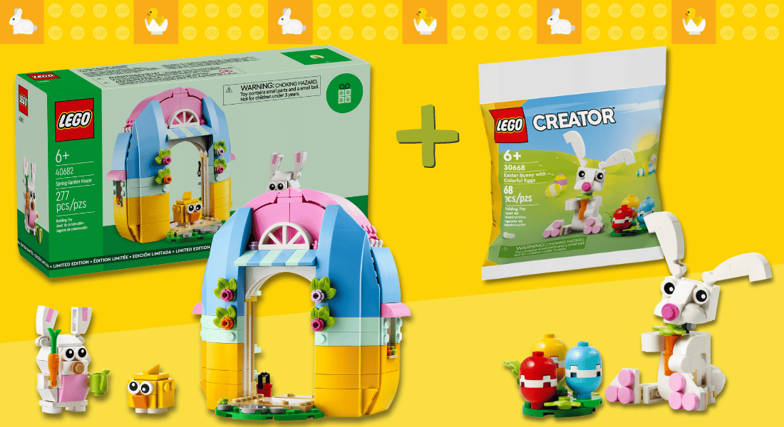 Gratis LEGO 40682 Spring Garden House & gratis LEGO 30668 Easter Bunny