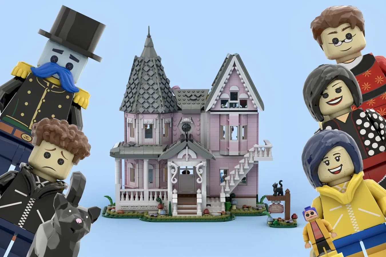 lego ideas coraline the pink palace