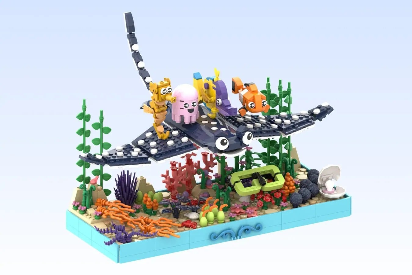 lego ideas finding nemo first day of school