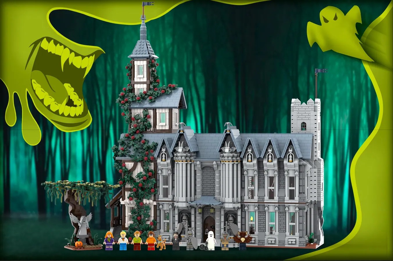 lego ideas scooby doo and the ravenwood mansion