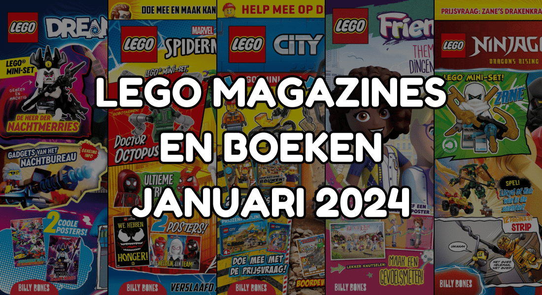 Nieuwe LEGO Magazines en boeken januari 2024