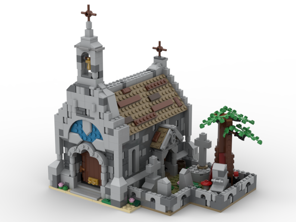 lego medieval chapel mijbricks