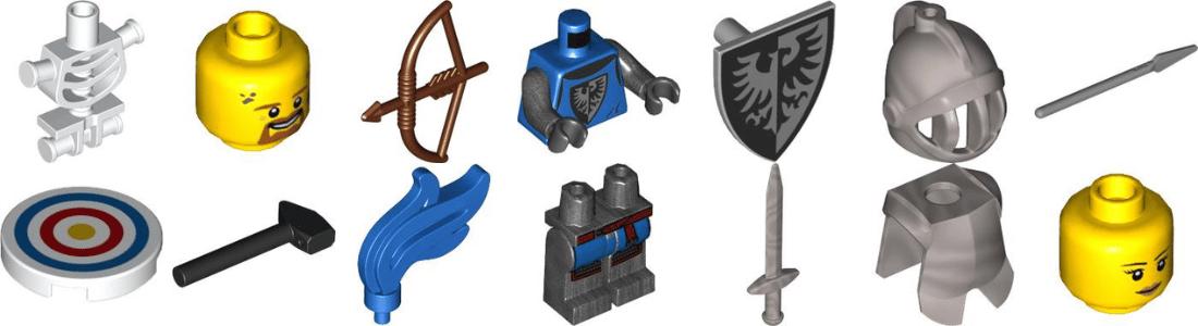 lego pick a brick medieval castle minifigures