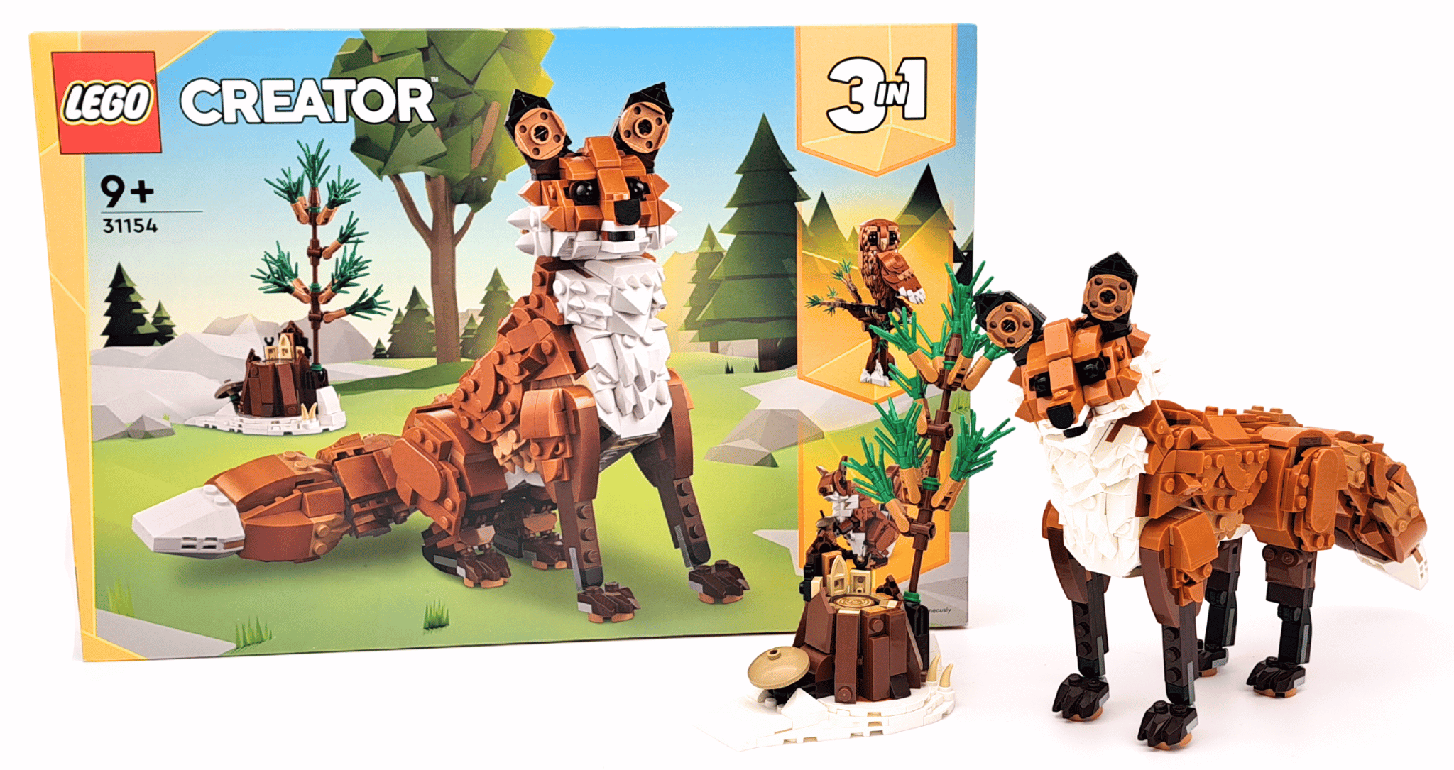 [Review] LEGO Creator 31154 Forest Animals: Red Fox – bosdieren bij de vleet