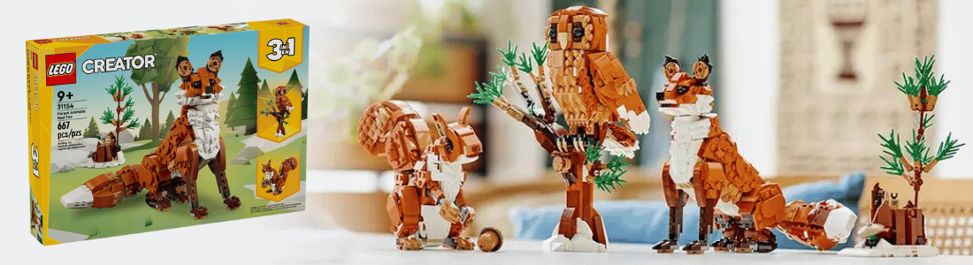12 attente lego moederdag 2024 cadeaus lego creator rode vos