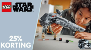 25% korting op alle lego star wars sets