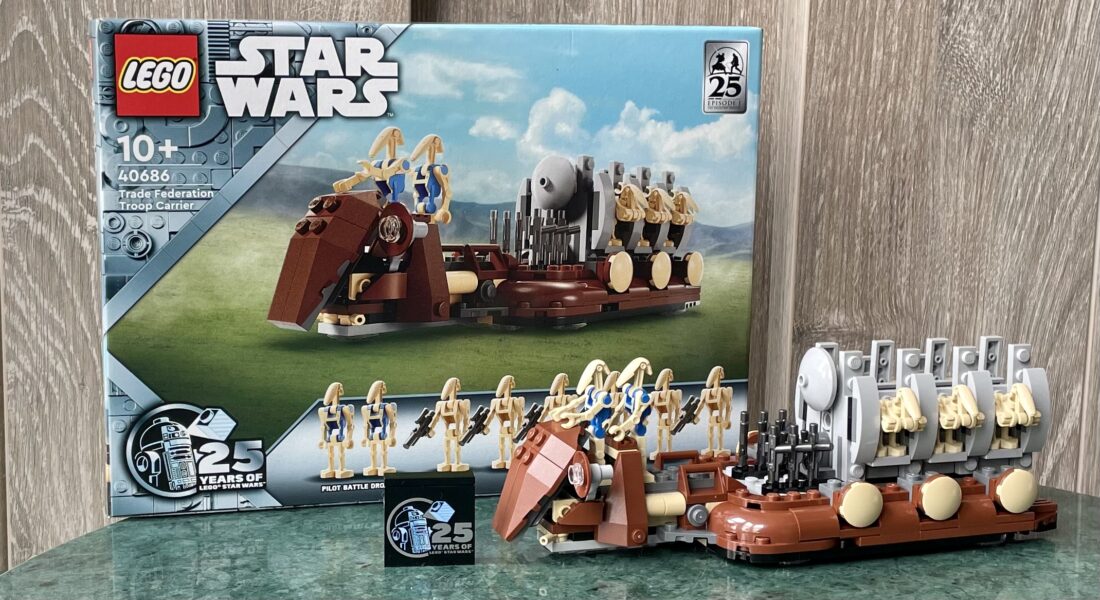 [Review] LEGO Star Wars 40686 Trade Federation Troop Carrier – zijn ze klaar voor de slag om Naboo?