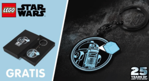 gratis lego star wars 25 year sleutelhanger