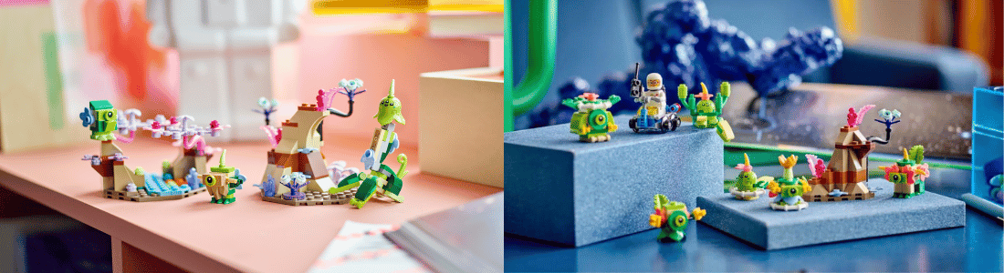 lego 40715 alien pack en lego 40716 alien planet habitat