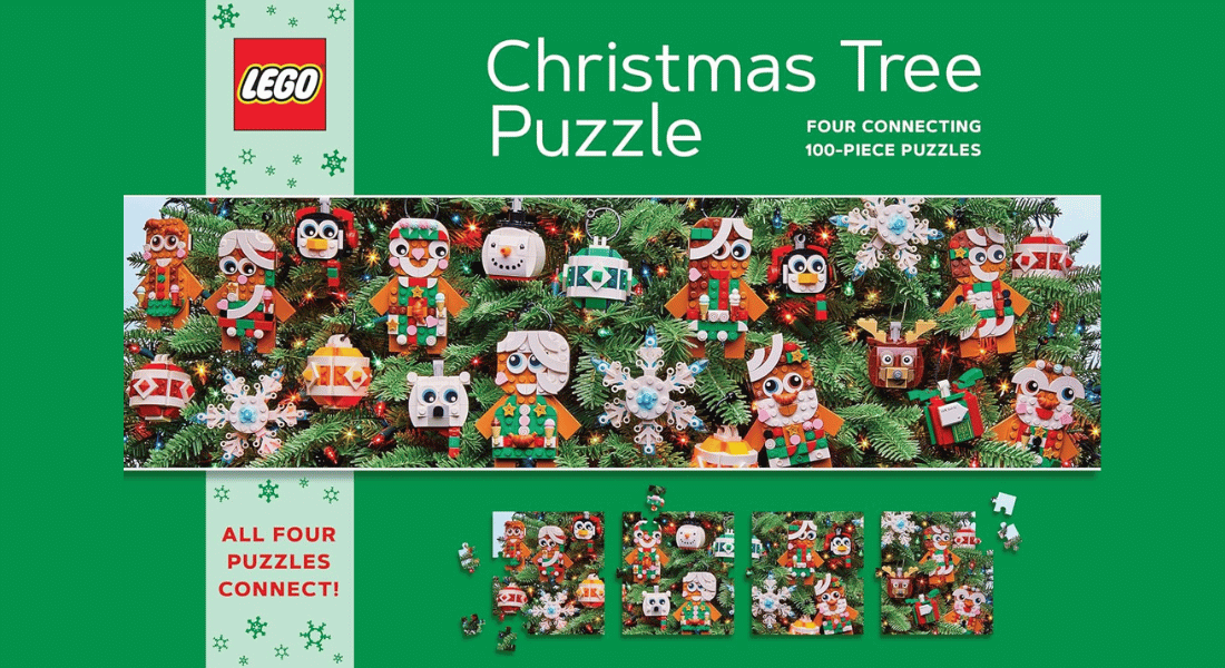 LEGO Christmas Tree Puzzle voor liefhebbers van LEGO en puzzelen