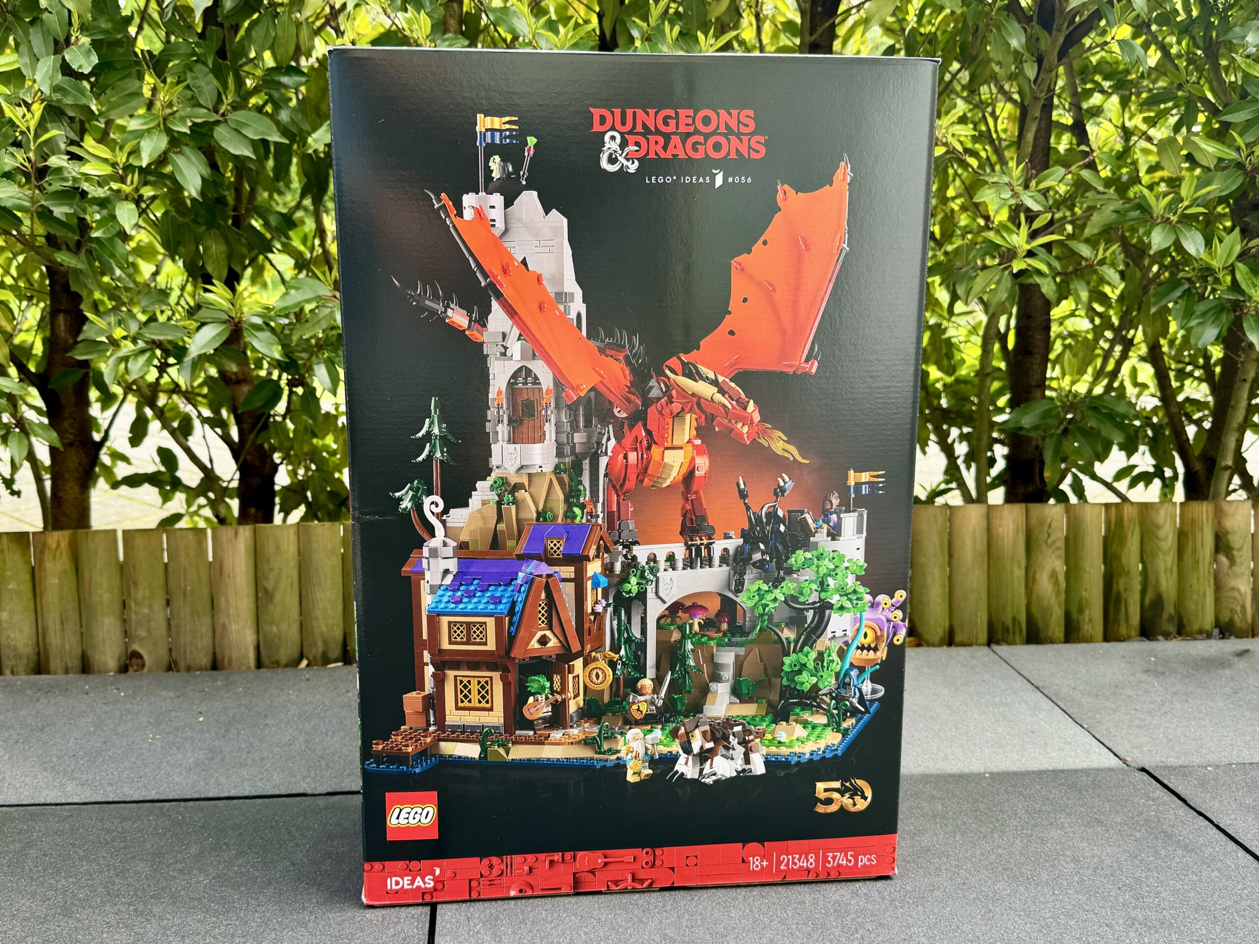 review lego 21348 dungeons and dragons red dragons tale box