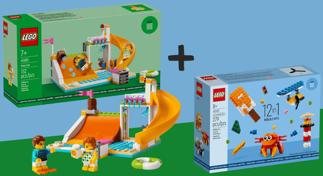 Gratis LEGO 40685 Water Park & Gratis LEGO 40593 Creatief Bouwplezier