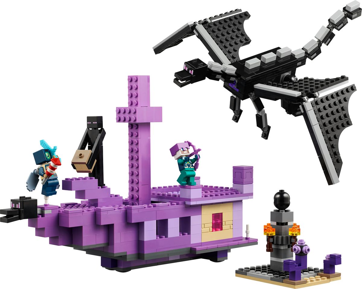 lego minecraft 21264 the ender dragon and end ship (2)