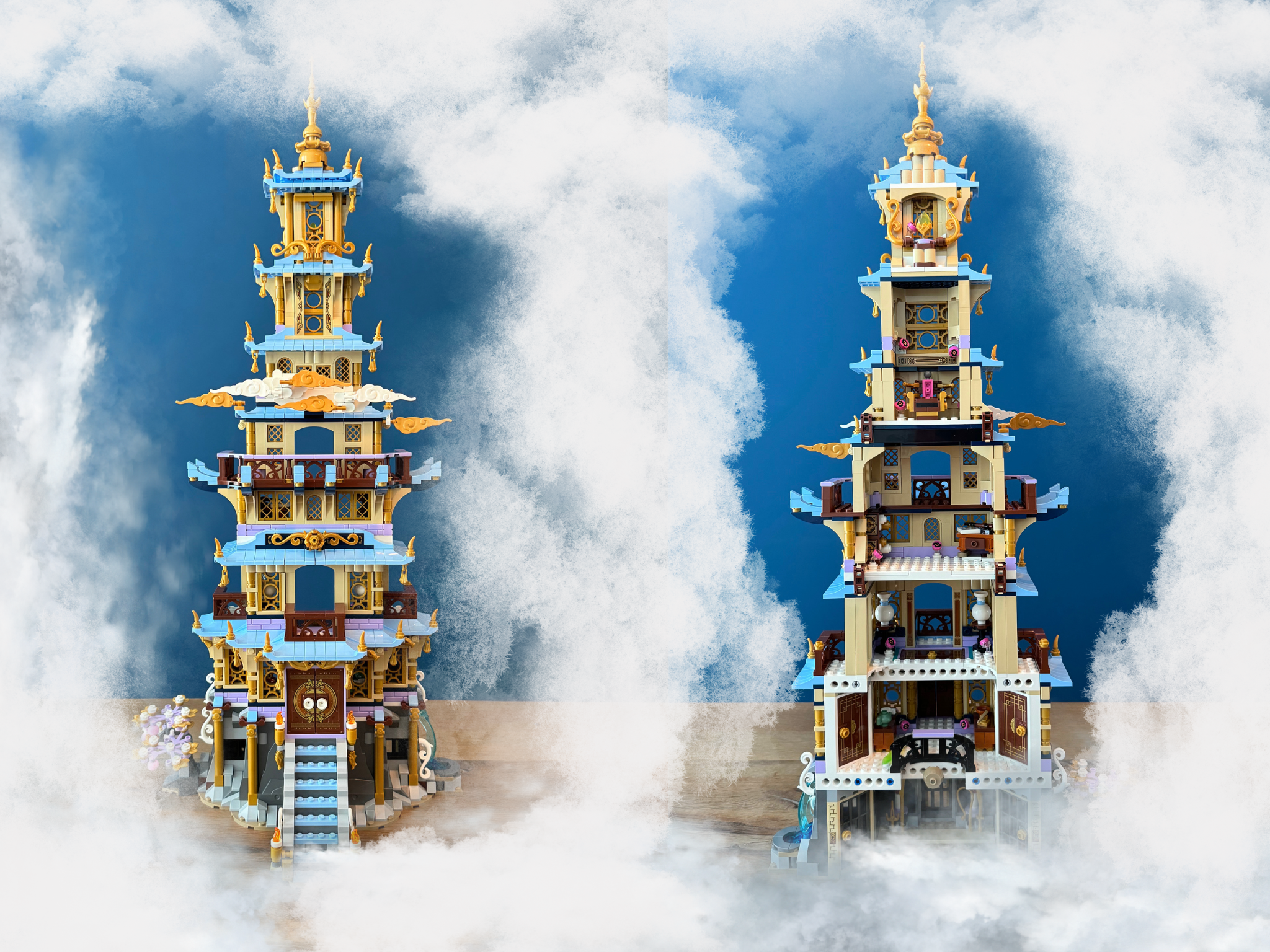 lego monkie kid 80058 celestial pagoda duo