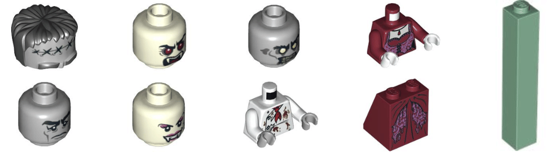 lego monster fighters 10228 haunted house unieke steentjes