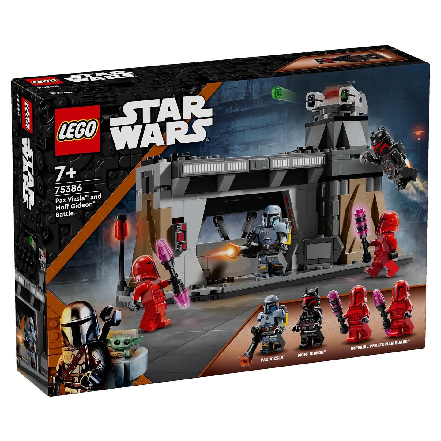 lego star wars paz vizsla and moff gideon battle 75386 1