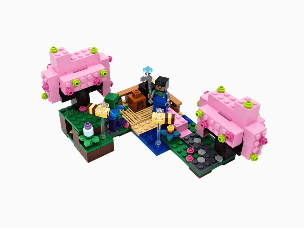 [review] lego minecraft 21260 the cherry blossom garden (5)
