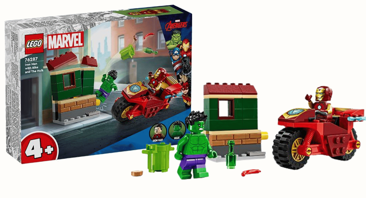 LEGO Marvel 76287 Iron Man with Bike and The Hulk onthuld – verschijnt in augustus