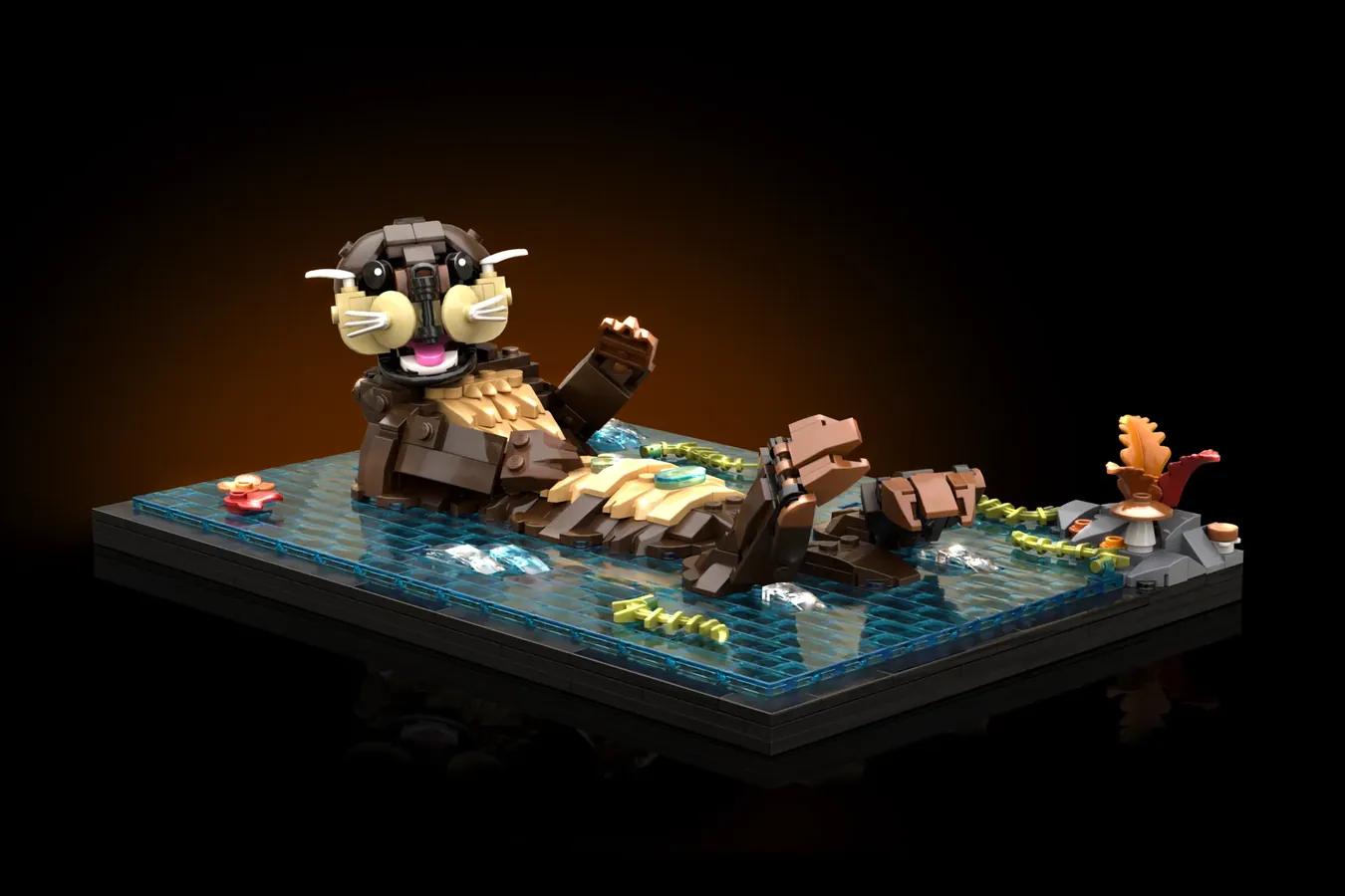 lego ideas floating sea otter
