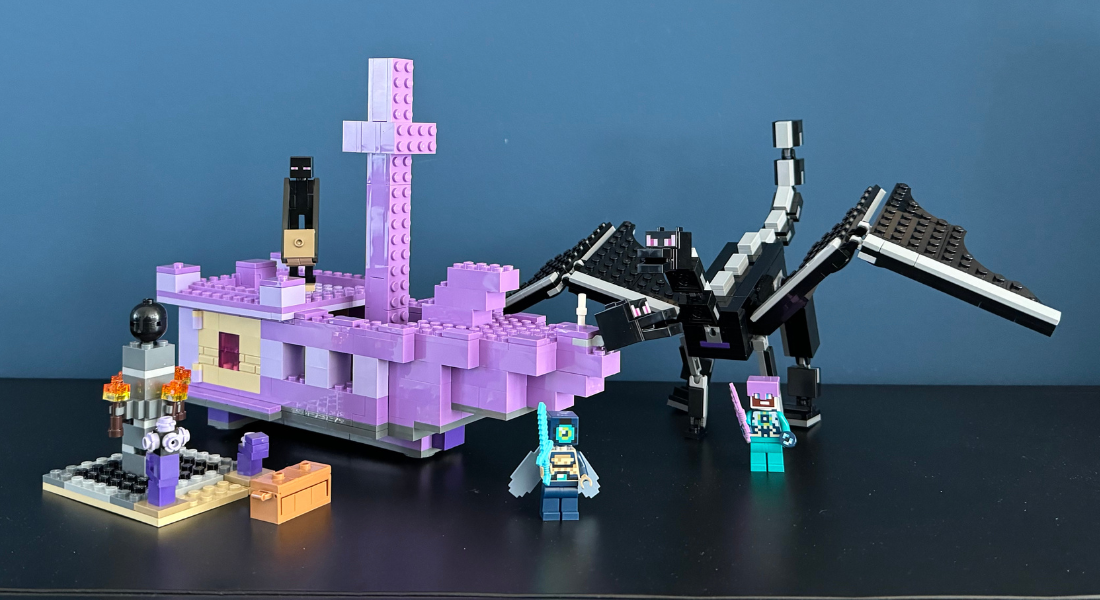 [Review] Ontdek The End in LEGO Minecraft 21264 The Ender Dragon and End Ship
