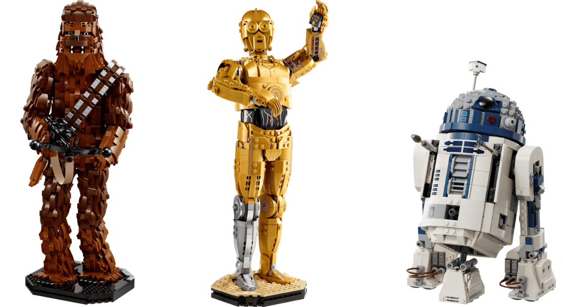 lego star wars 75379 r2 d2 en de lego star wars 75371 chewbacca.