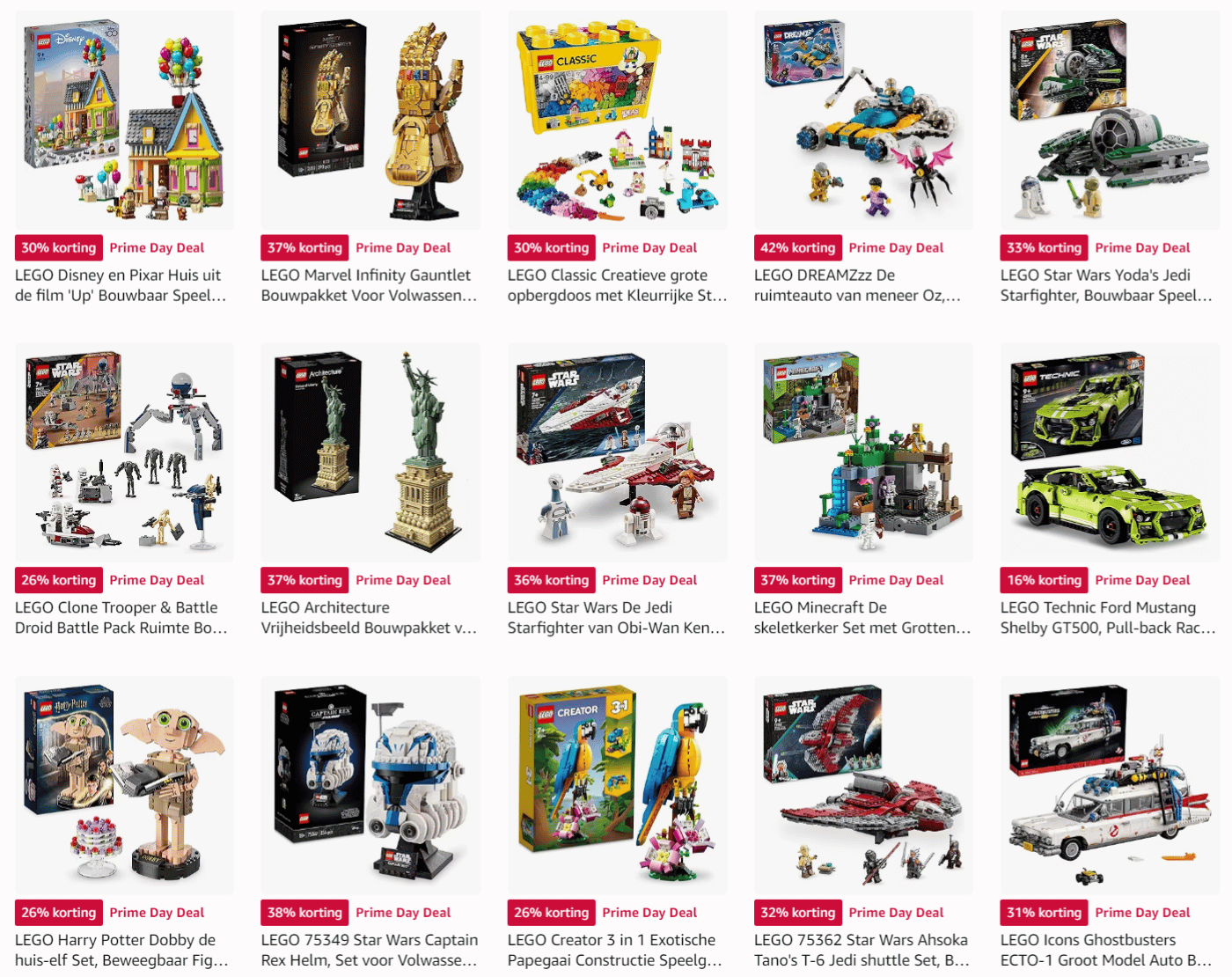 [prime days ] hoge korting op veel lego sets (2)