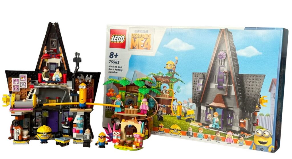 lego despicable me 4 75583 minions and gru's family mansion header