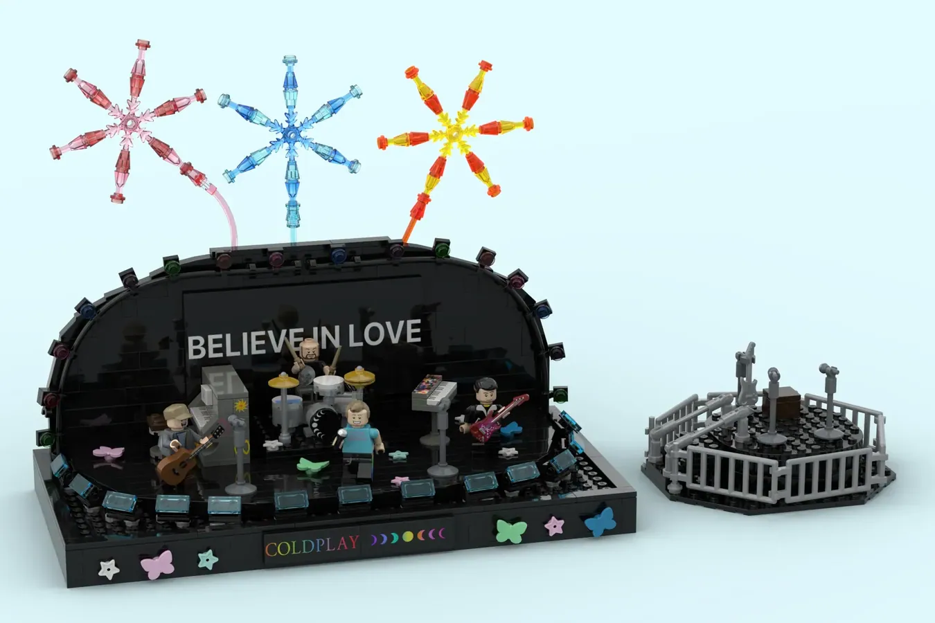 lego ideas coldplay music of the spheres world tour diorama