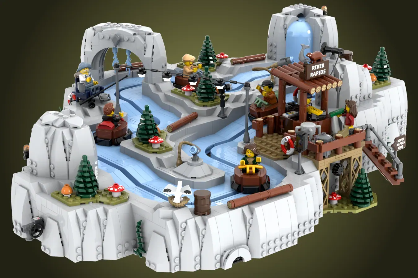 lego ideas working rapids ride