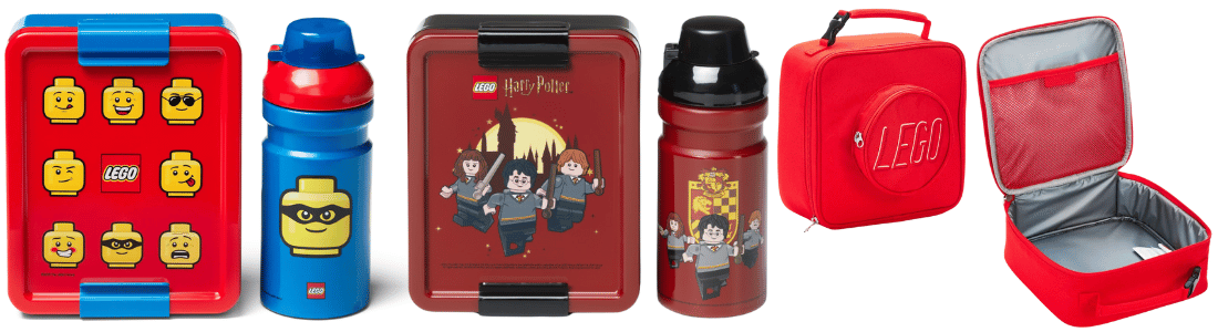 lego lunchsets en tassen