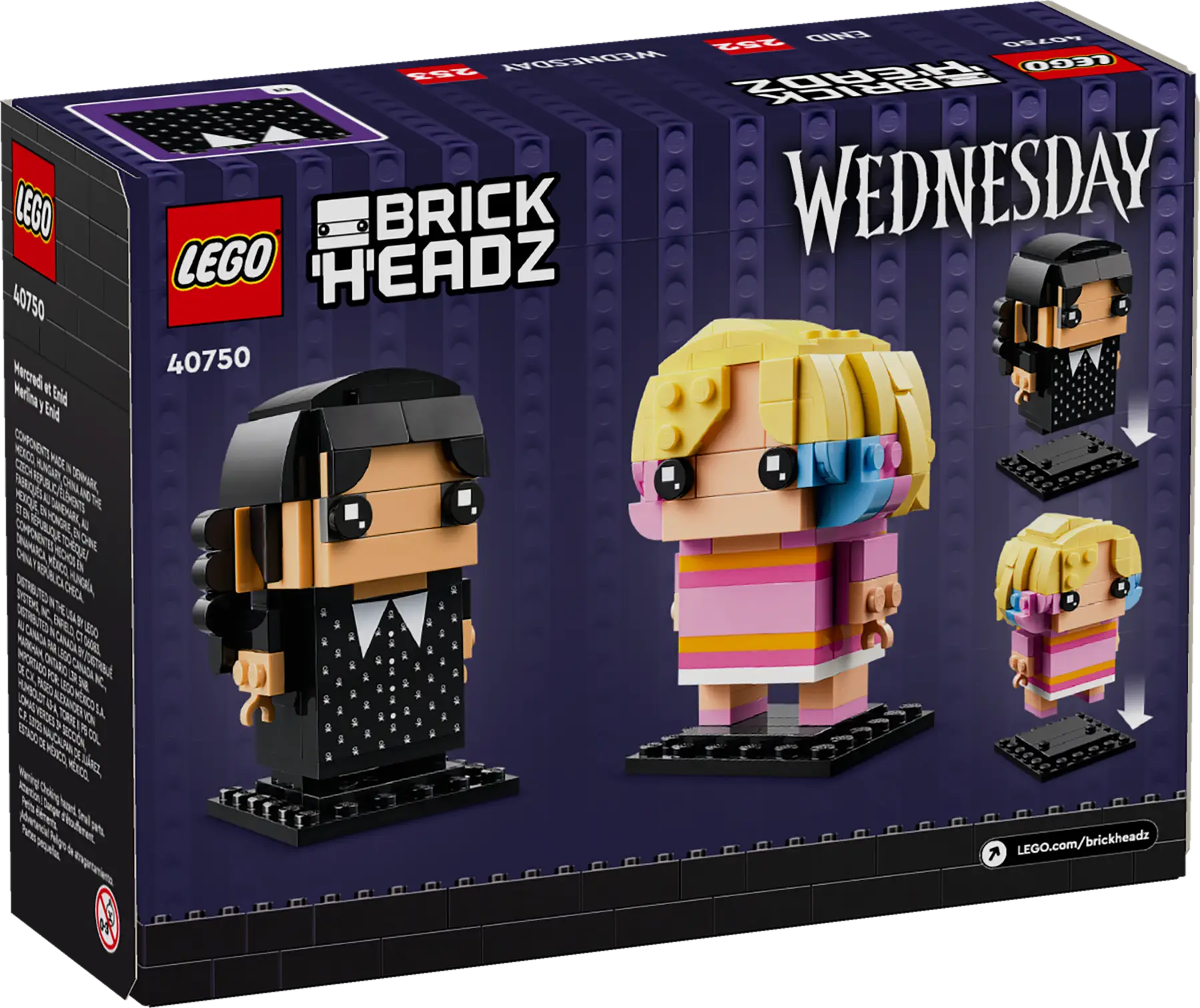 lego brickheadz 40750 wednesday & enid (4)