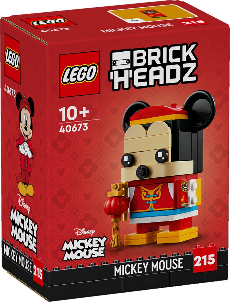 lego brickheadz 40673 spring festival mickey mouse