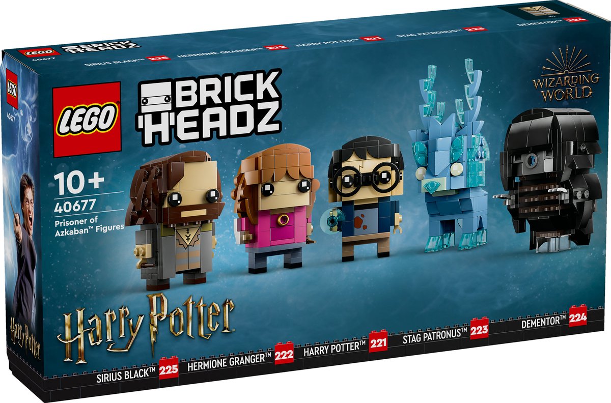 lego brickheadz 40677 prisoner of azkaban figures