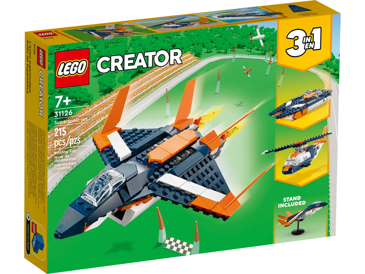 lego creator 31126 supersonic jet