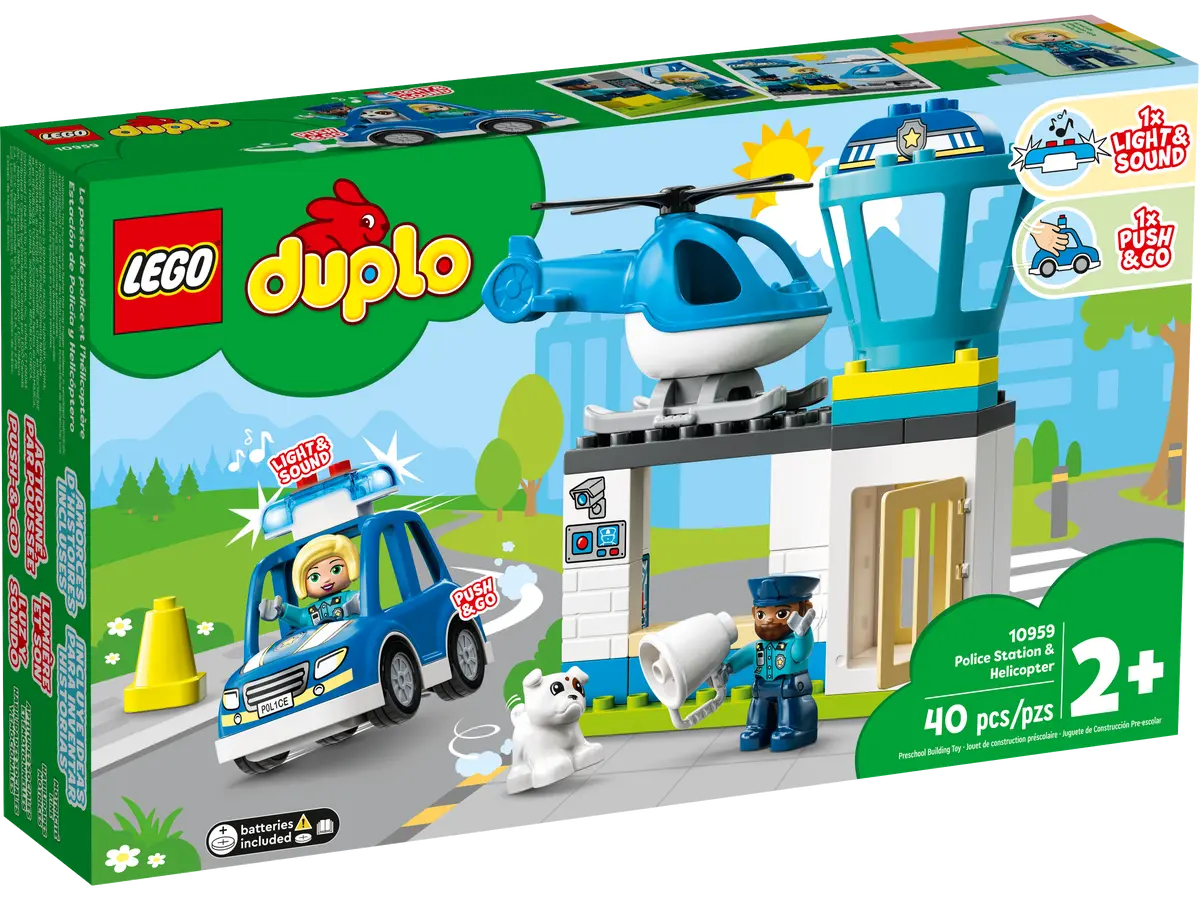 lego duplo 10959 police station & helicopter