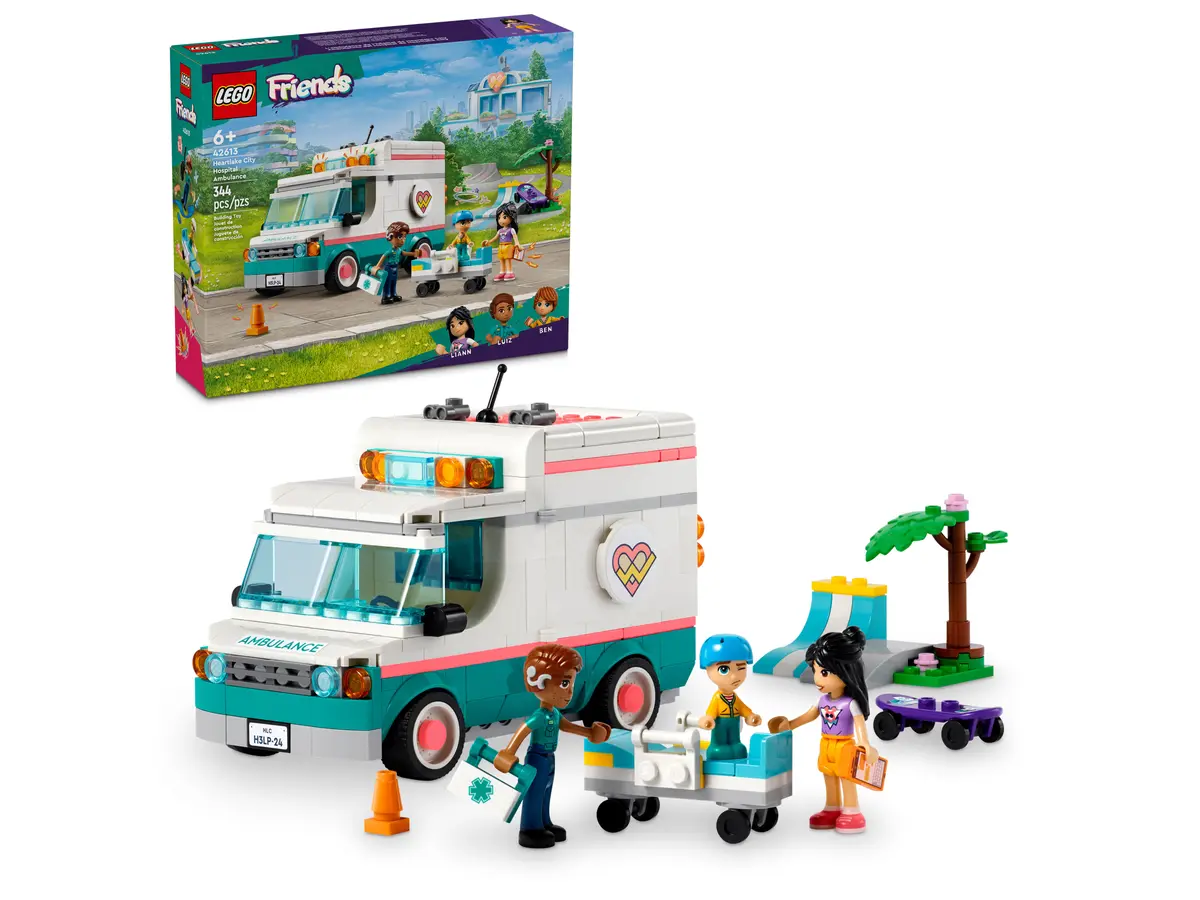 lego friends 42613 heartlake city hospital ambulance