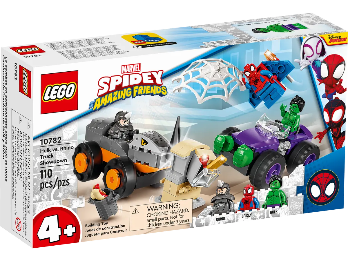 lego marvel 10782 hulk vs. rhino truck showdown