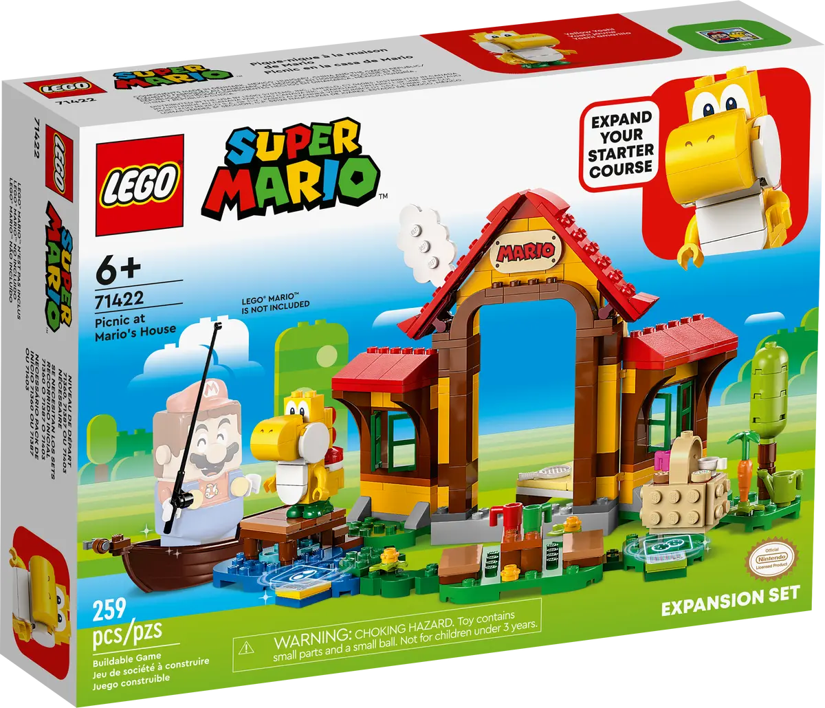 lego super mario 71422 picnic at mario's house