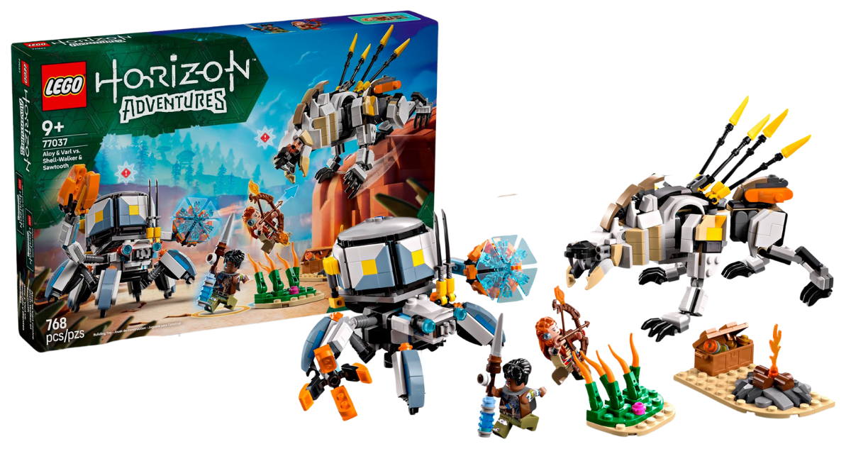 LEGO Horizon Adventures 77037 Aloy & Varl vs. Shell-Walker & Sawtooth onthuld (pre-order beschikbaar)