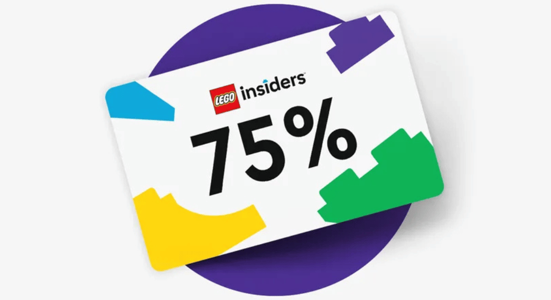 Krijg 75% korting op €5 LEGO Insiders vouchers (verlopen)