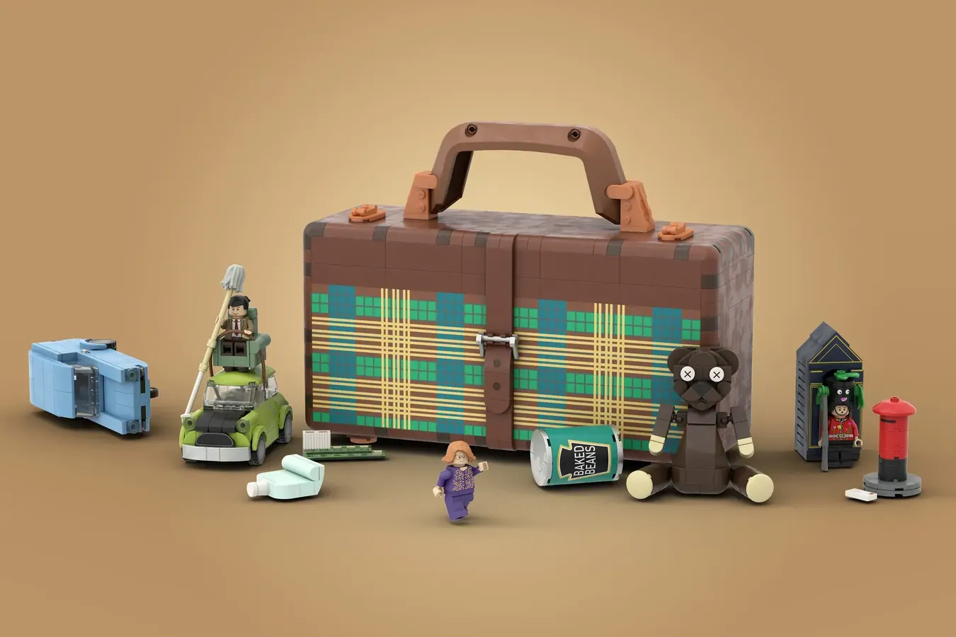 lego ideas mr. bean's suitcase